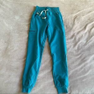 PACIFIC BLUE High Waisted Figs Zamora Jogger Scrub Pants